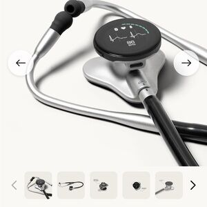 Eko Digital Stethoscope in Black and Silver